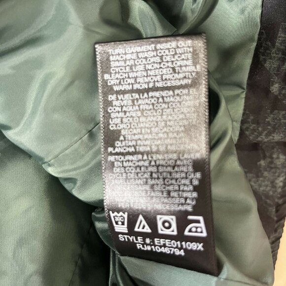 Kensie Jeans Quilted Vest Womens Medium Green Black Pockets - Picture 10 of 10